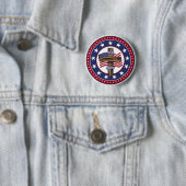 Amerikas 250. Geburtstag mit rauem Kreuz Button (Beispiel)
