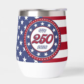 Amerikas 250. Geburtstag mit USA-Flagge (Links)