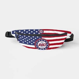 Amerikas 250. Geburtstag mit USA-Flagge Bauchtasche
