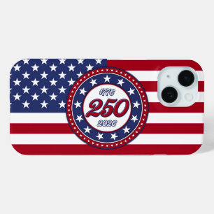 Amerikas 250. Geburtstag mit USA-Flagge Case-Mate iPhone Hülle
