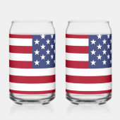 Amerikas 250. Geburtstag mit USA-Flagge Dosenglas (Rechts)