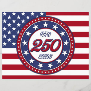 Amerikas 250. Geburtstag mit USA-Flagge Flyer