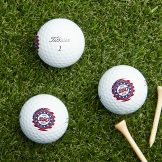 Amerikas 250. Geburtstag mit USA-Flagge Golfball