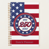 Amerikas 250. Geburtstag mit USA-Flagge Planer (Vorderseite)
