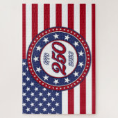 Amerikas 250. Geburtstag mit USA-Flagge Puzzle (Vertikal)