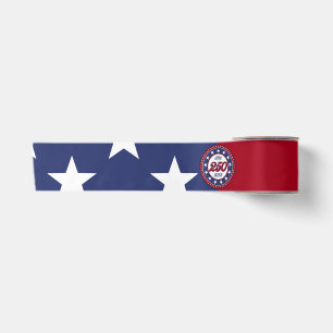 Amerikas 250. Geburtstag mit USA-Flagge Satinband