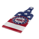 Amerikas 250. Geburtstag mit USA-Flagge Schneidebrett (Ecke)