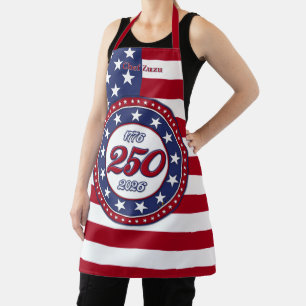 Amerikas 250. Geburtstag mit USA-Flagge Schürze
