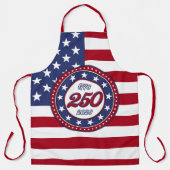 Amerikas 250. Geburtstag mit USA-Flagge Schürze (Vorderseite)