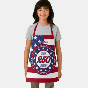 Amerikas 250. Geburtstag mit USA-Flagge Schürze
