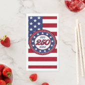 Amerikas 250. Geburtstag mit USA-Flagge Serviette (Beispiel)