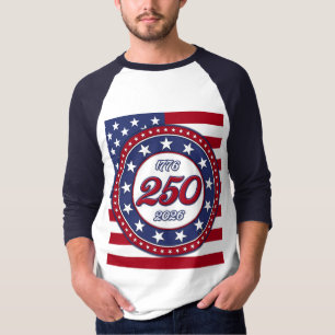 Amerikas 250. Geburtstag mit USA-Flagge T-Shirt