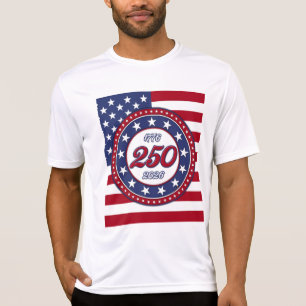Amerikas 250. Geburtstag mit USA-Flagge T-Shirt