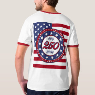 Amerikas 250. Geburtstag mit USA-Flagge T-Shirt