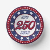 Amerikas 250. Geburtstag Pappteller (Vorderseite)