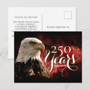 Amerikas 250. Geburtstag Patriotischer Adler Postk Postkarte