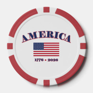Amerikas 250. Geburtstag Pokerchips