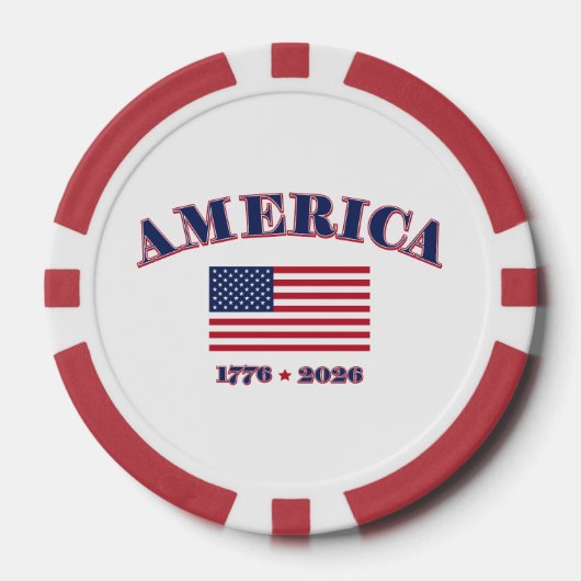 Amerikas 250. Geburtstag Pokerchips (Vorderseite)