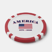 Amerikas 250. Geburtstag Pokerchips (Einzeln)