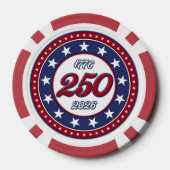 Amerikas 250. Geburtstag Pokerchips (Rückseite)
