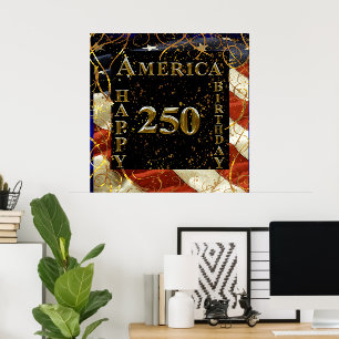 Amerikas 250. Geburtstag! Poster