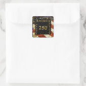 Amerikas 250. Geburtstag! Quadratischer Aufkleber (Tasche)