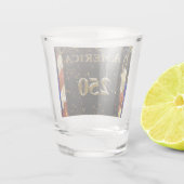 Amerikas 250. Geburtstag! Schnapsglas (Rückseite)