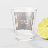 Amerikas 250. Geburtstag! Schnapsglas (Rückseite)