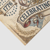 Amerikas 250. Geburtstag Seidenpapier (Detail)