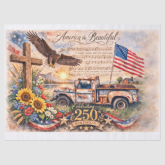 Amerikas 250. Geburtstag Seidenpapier