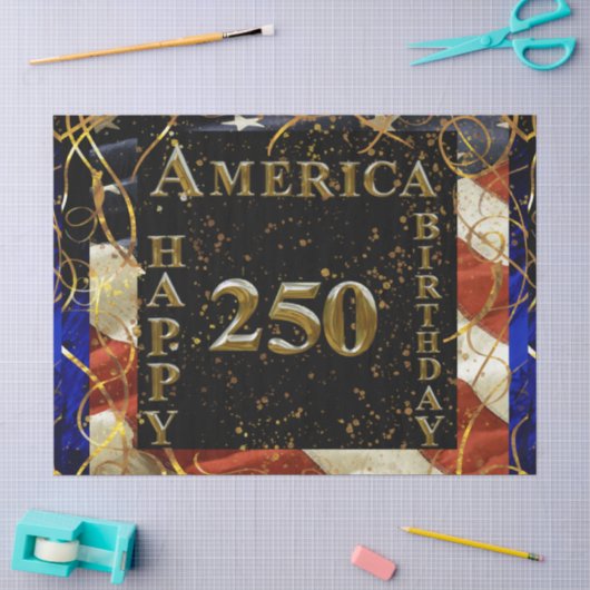 Amerikas 250. Geburtstag! Seidenpapier (Basteln)