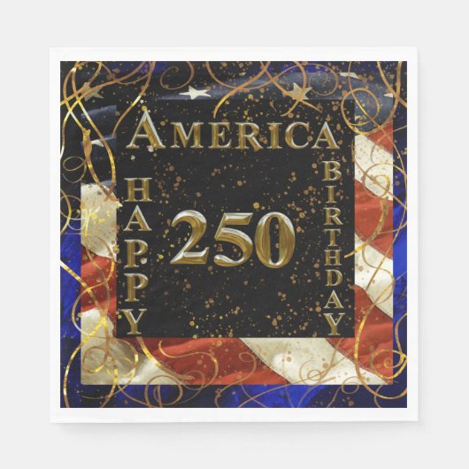 Amerikas 250. Geburtstag! Serviette (Vorderseite)