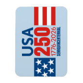 Amerikas 250. Geburtstag - Stars Stripes USA 250 Magnet (Vertikal)