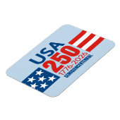 Amerikas 250. Geburtstag - Stars Stripes USA 250 Magnet (Linke Seite)