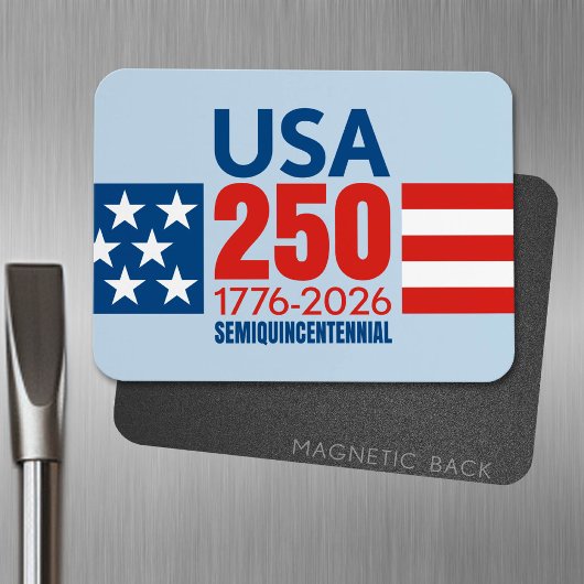 Amerikas 250. Geburtstag - Stars Stripes USA 250 Magnet