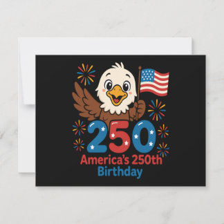 Amerikas 250. Geburtstag - US-Flagge 250 Jahre Jub Einladung
