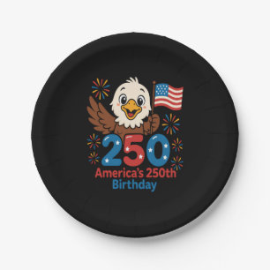 Amerikas 250. Geburtstag - US-Flagge 250 Jahre Jub Pappteller
