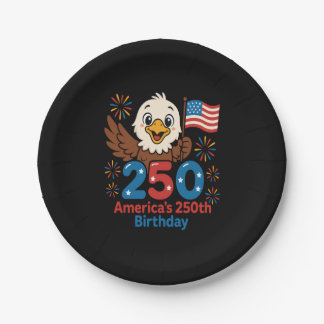 Amerikas 250. Geburtstag - US-Flagge 250 Jahre Jub Pappteller