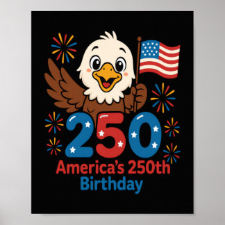 Amerikas 250. Geburtstag - US-Flagge 250 Jahre Jub Poster