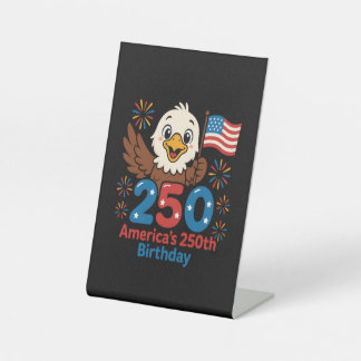 Amerikas 250. Geburtstag - US-Flagge 250 Jahre Jub Sockelschild