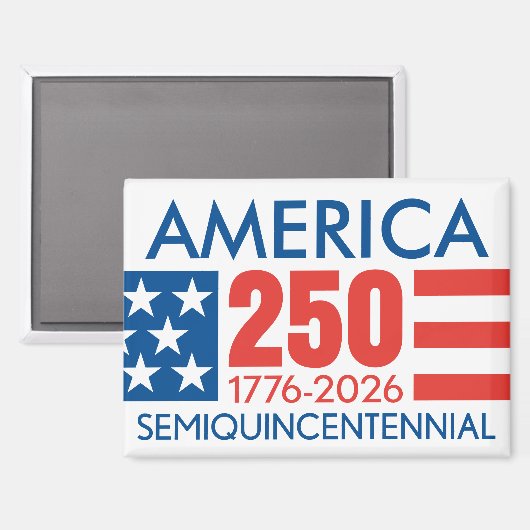 Amerikas 250. Geburtstag - US Flagge Magnet (Vorderseite/Rückseite)