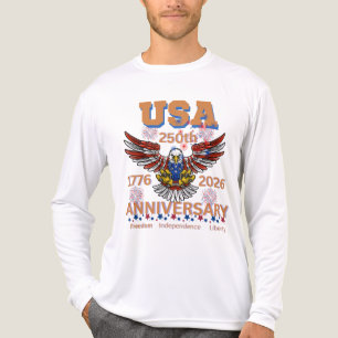 Amerikas 250. Geburtstag Weißkopfseeadler 4. Juli Tri-Blend Shirt