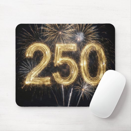 Amerikas 250. Geburtstags-Feuerwerk Mousepad (Mit Mouse)