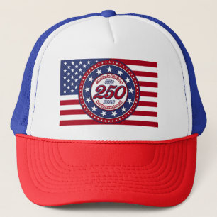 Amerikas 250. Geburtstags-Semiquincentennial-Flagg Truckerkappe