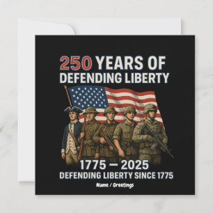 Amerikas 250. Geburtstags-US-Flaggen-Militärparade Einladung