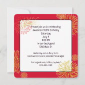 Amerikas 250. Geburtstagsfeier Einladung (Rückseite)