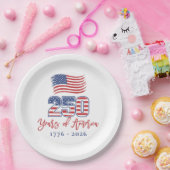 Amerikas 250. Geburtstagsfeier Pappteller (Party)