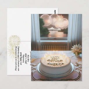 Amerikas 250. Geburtstagsfeier Postkarte