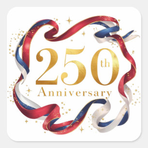 Amerikas 250. Geburtstagsfeier Quadratischer Aufkleber
