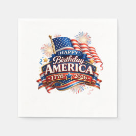 Amerikas 250. Geburtstagsfeier Serviette
